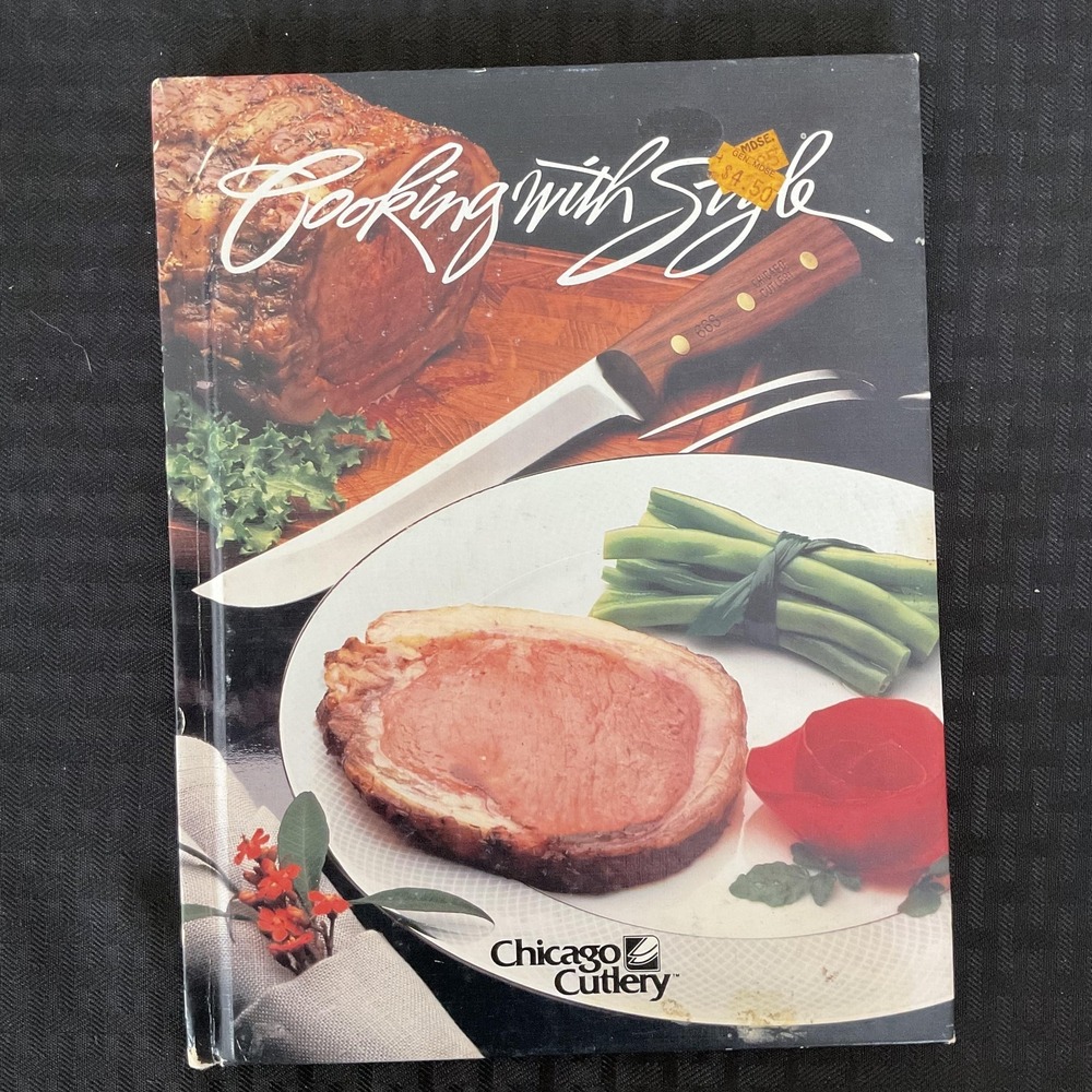 Cooking With Style Chicago Cutlery Cookbook Recipes Meat Knife Guide Hardcover